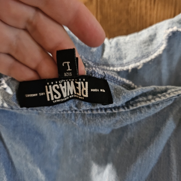 Rewash Denim Sleeveless Jumpsuit - Picture 6 of 8